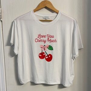 Freshman White Cropped Tee